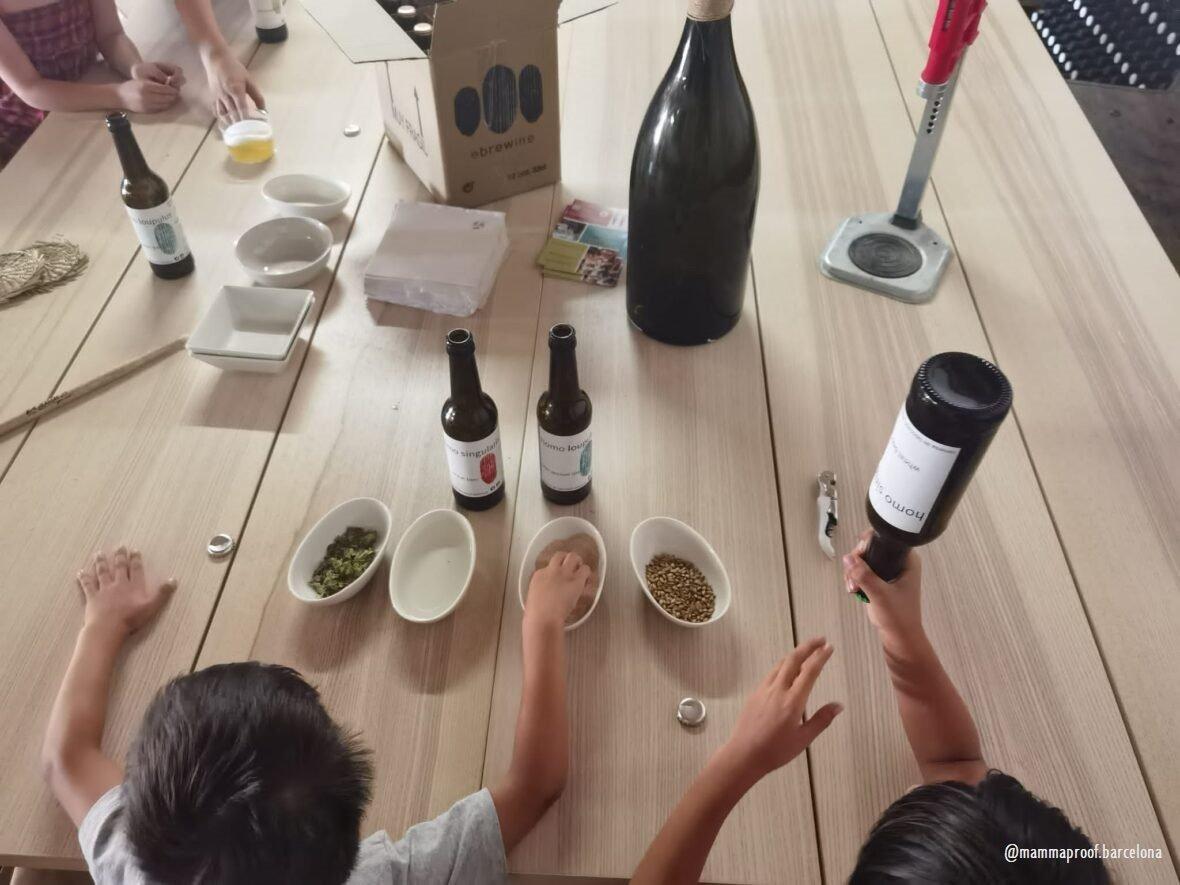 Taller sensorial familiar a la factoria ebrewine